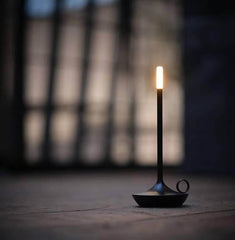 Cordless Candle Shaped Wick Table Lamp