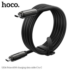 Hoco 60W Zinc Alloy USB C to USB C Cable #U136