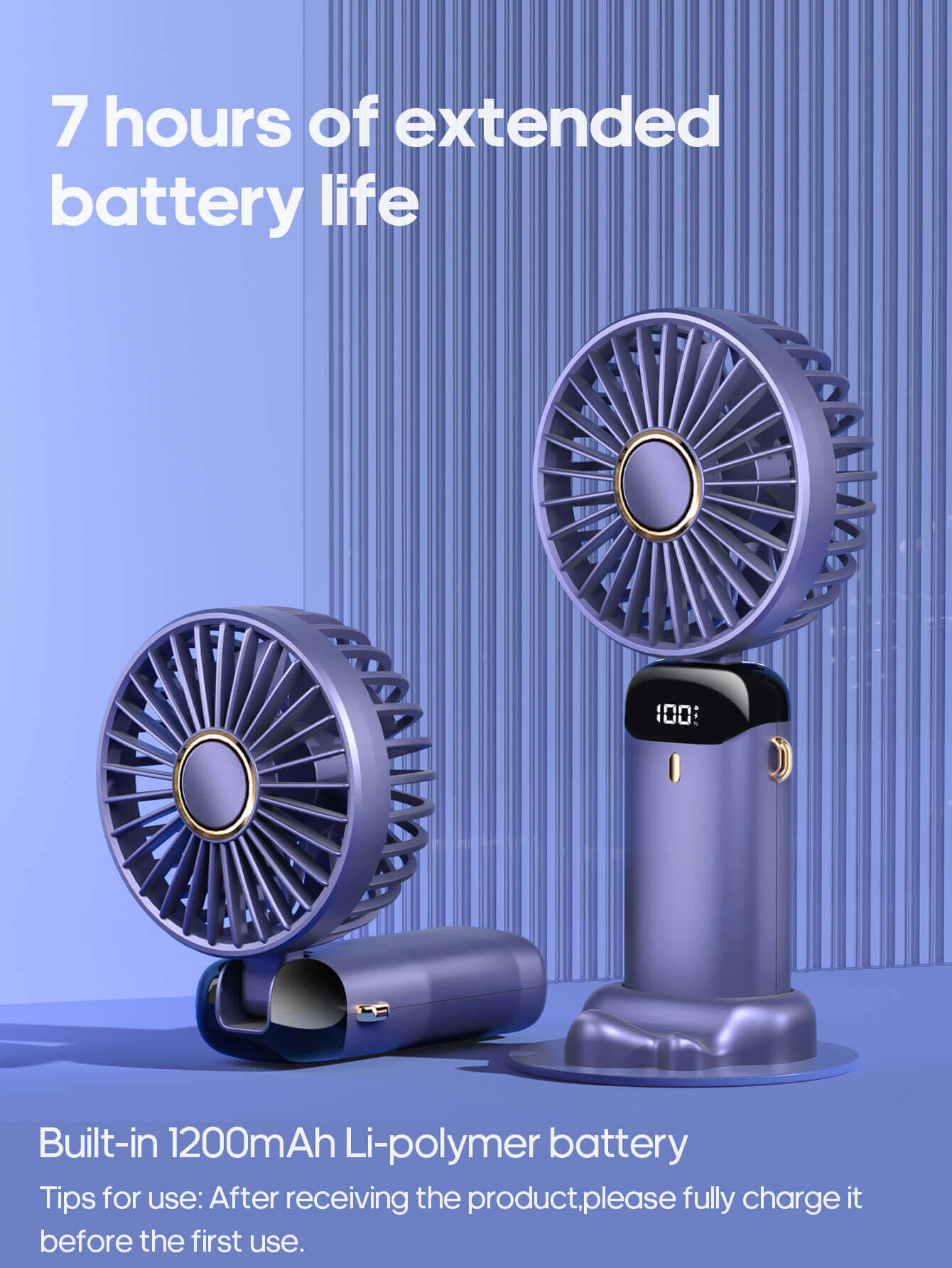 Rechargeable Handheld Mini Fan