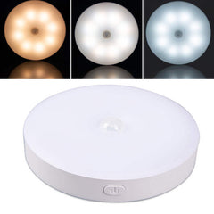 Rechargeable Round Motion Sensor 3 Mode Light