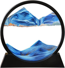 3D Moving Sand Art Picture in Motion Round Glass