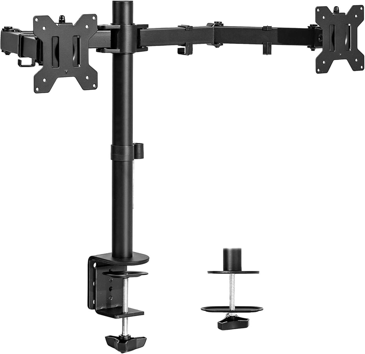 Adjustable Single & Dual Arm Monitor Desk Mount – Dual Arm #MX19-124P