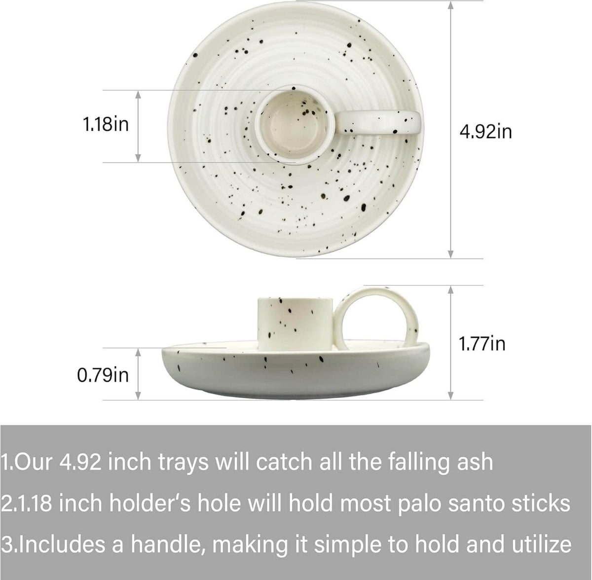 Ceramic Incense Holder for Palo Santo Sticks & Candles – view 16