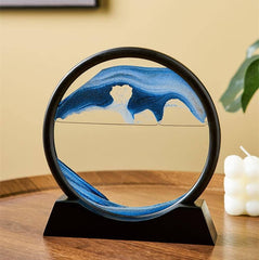 3D Moving Sand Art Picture in Motion Round Glass