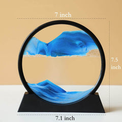 3D Moving Sand Art Picture in Motion Round Glass