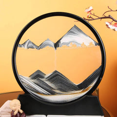 3D Moving Sand Art Picture in Motion Round Glass