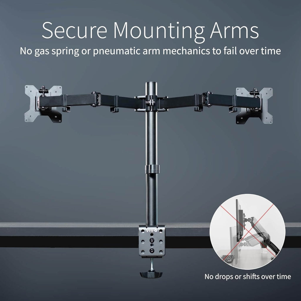 Adjustable Single & Dual Arm Monitor Desk Mount – view 6