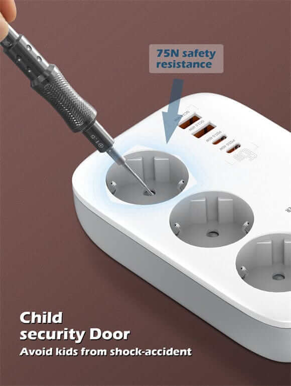 LDNIO 3 Outlets 4 USB 3250W Power Strip #SE3436 – view 7
