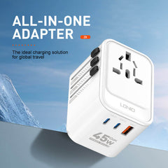 LDNIO 45W Universal GaN Travel Adapter #Z8