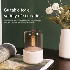 Ultrasonic Candlelight Aroma Diffuser - Buyrouth