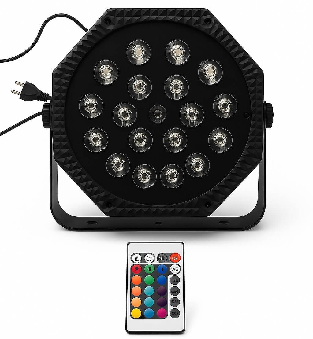 RGB 18 LED Par Light Indoor Activated Party Light