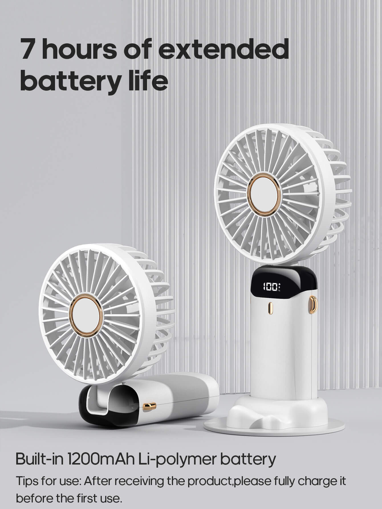 Rechargeable Handheld Mini Fan