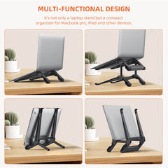 Multifunctional Laptop Stand with 6-in-1 Docking Station #C19U