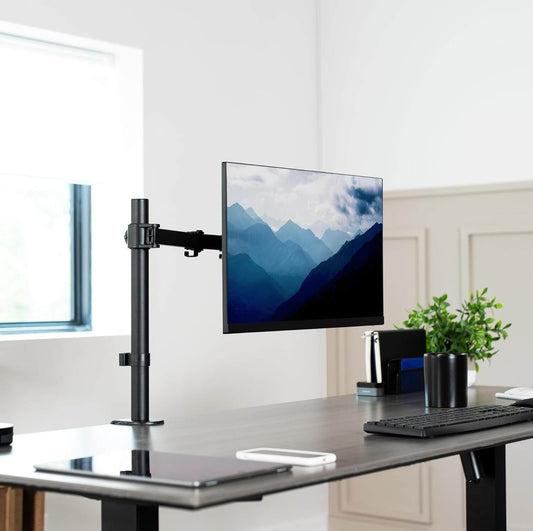 Adjustable Single & Dual Arm Monitor Desk Mount