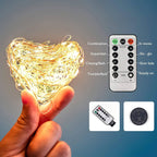 Waterproof IP65 LED Fairy String Lights Battery Operated with Remote – view 5