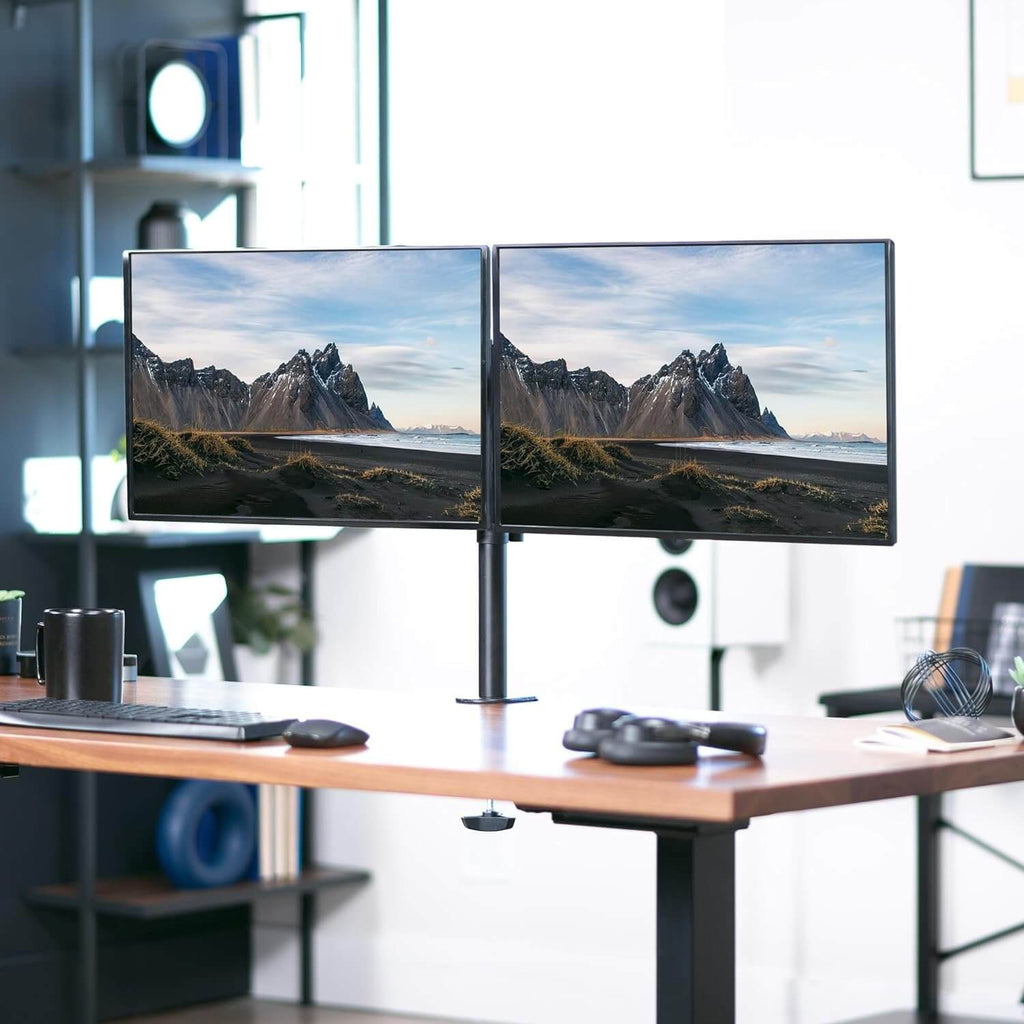 Adjustable Single & Dual Arm Monitor Desk Mount – view 7