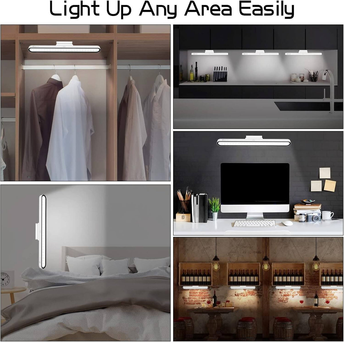 Dimmable Touch LED Magnetic Rechargeable Wall Light – view 6