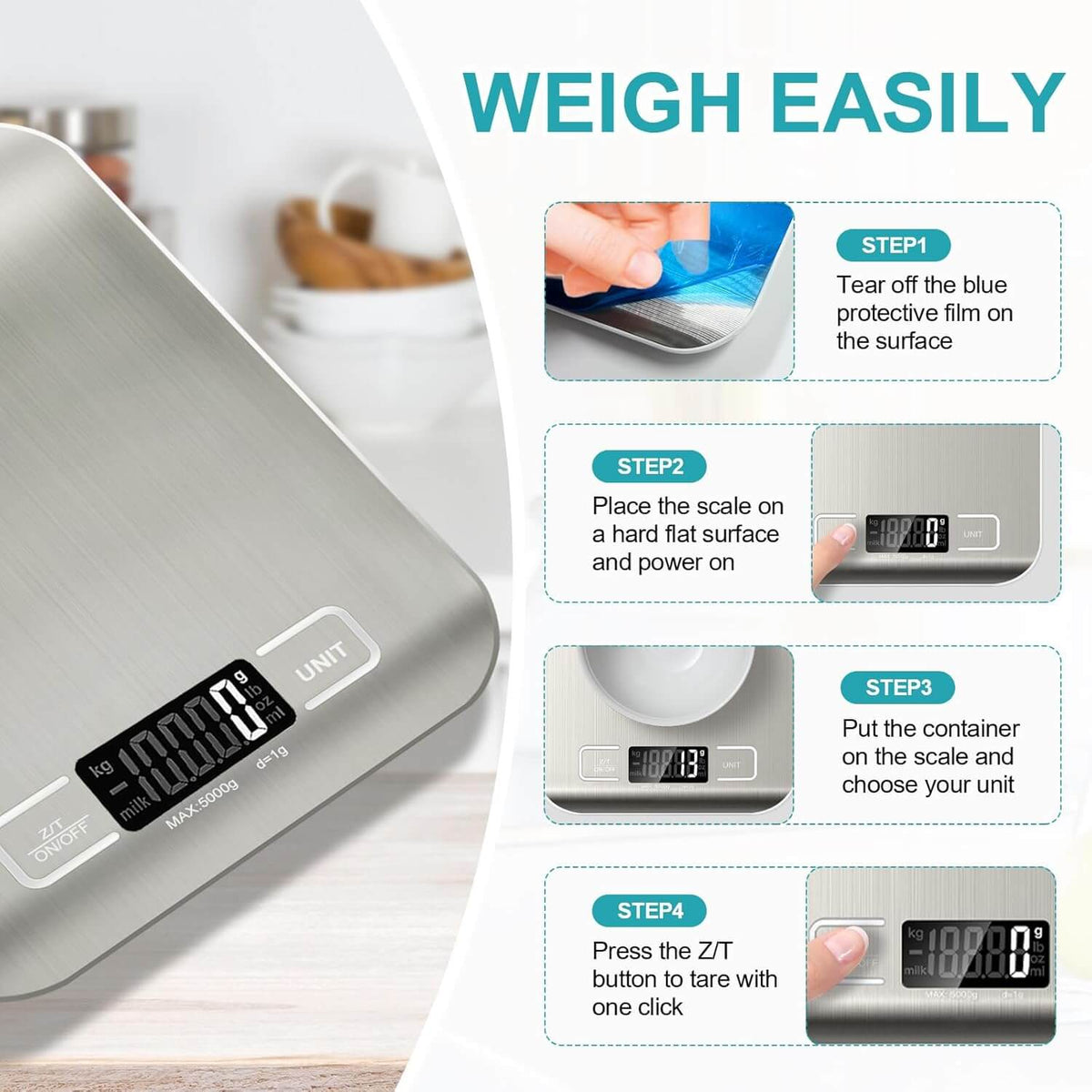 Digital Kitchen Cooking Scale – view 7
