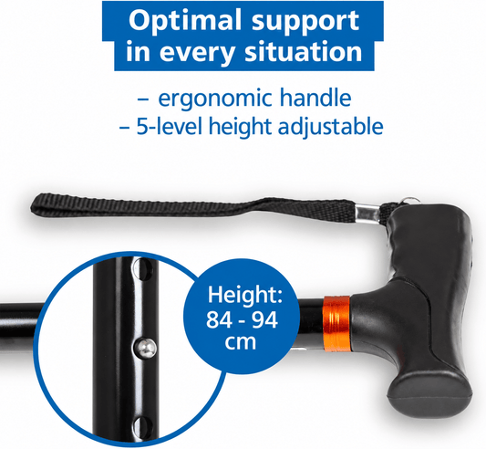 Weinberger Foldable Adjustable Walking Stick