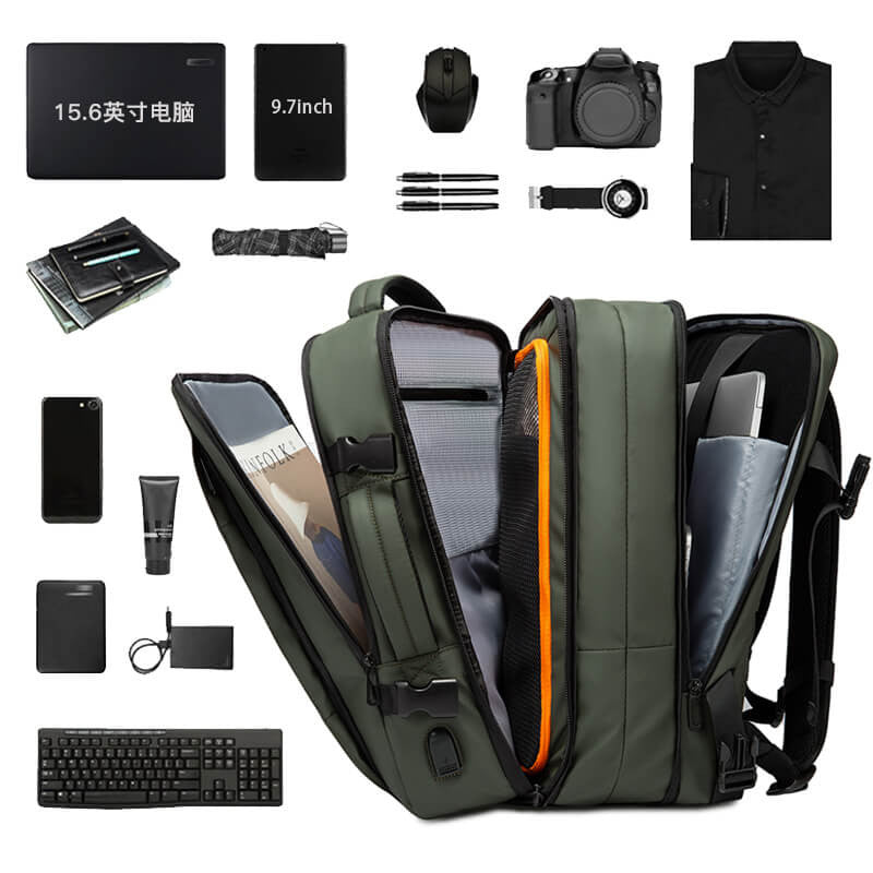 BANGE 45L Expandable Weekender Travel Backpack #1908D – view 29