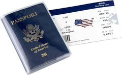 5 Pack Clear Passport Cover Sleeve