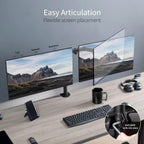 Adjustable Single & Dual Arm Monitor Desk Mount – view 12