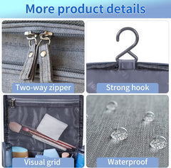 Travel Toiletry Bag with Hanging Hook