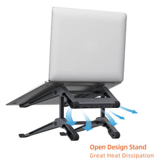 Multifunctional Laptop Stand with 6-in-1 Docking Station #C19U
