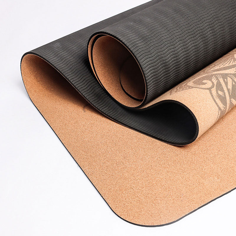 Natural Cork Yoga Mat with TPE Base