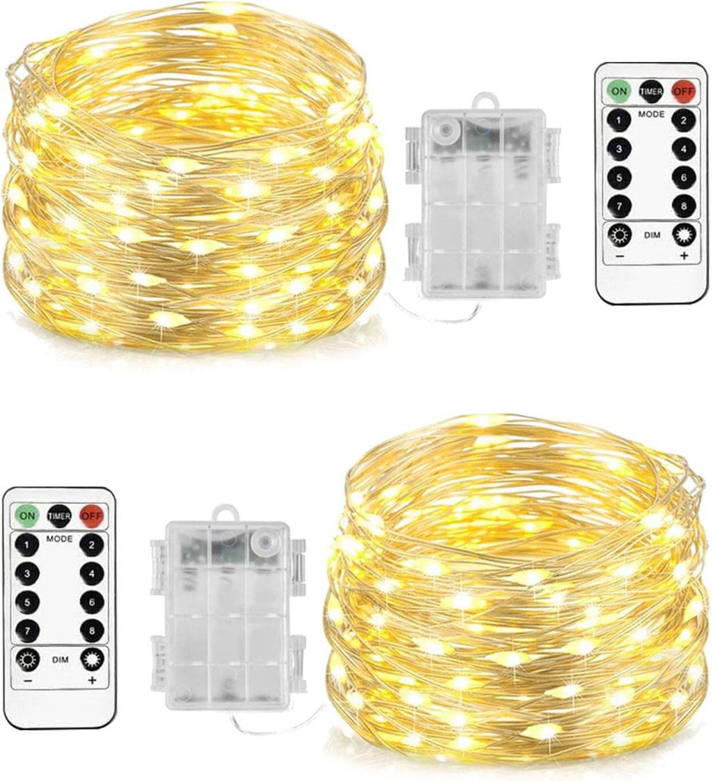 Waterproof IP65 LED Fairy String Lights Battery Operated with Remote – 5 Meters