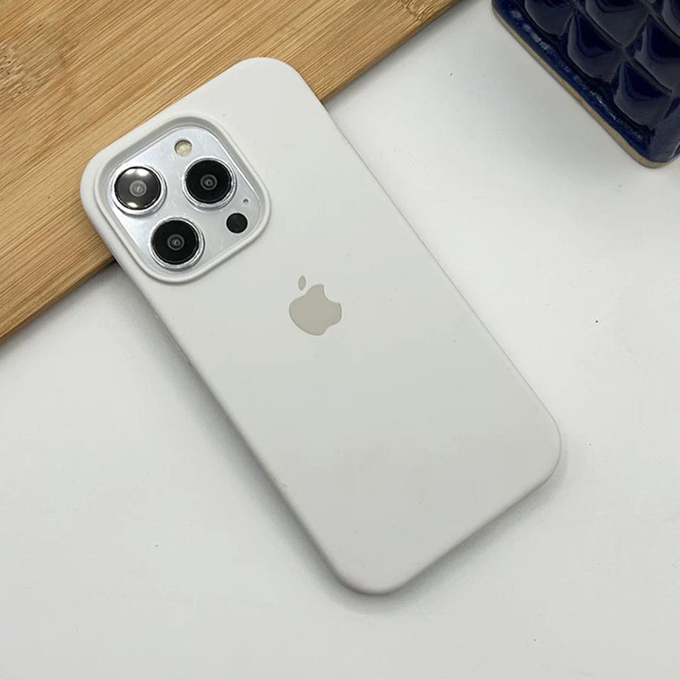 iPhone 15 Plus Silicone Case – White