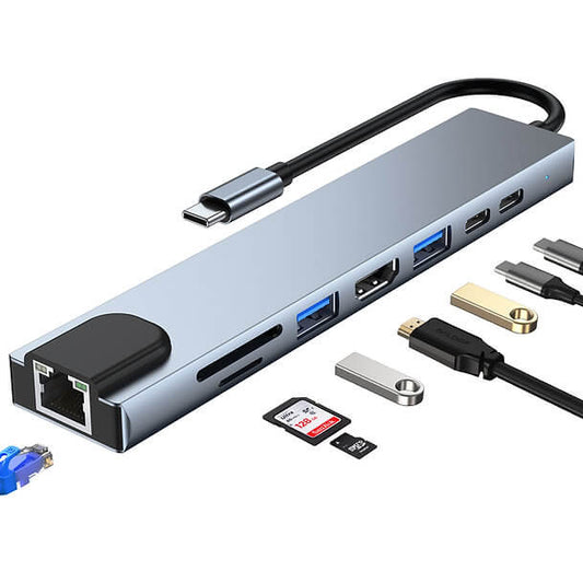 8 in 1 USB C Multifunctional Hub