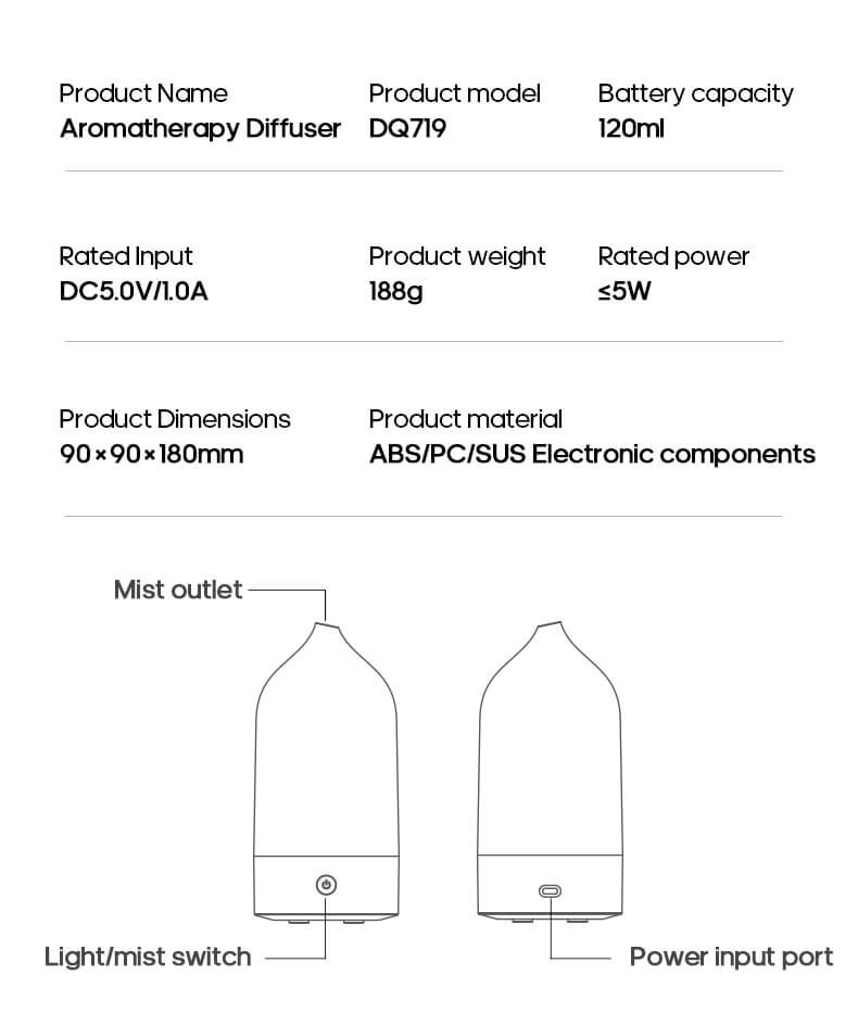 Modern Minimal Mist Aroma Diffuser – view 32