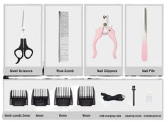 Rechargeable Electric Pet Grooming Trimmer Set