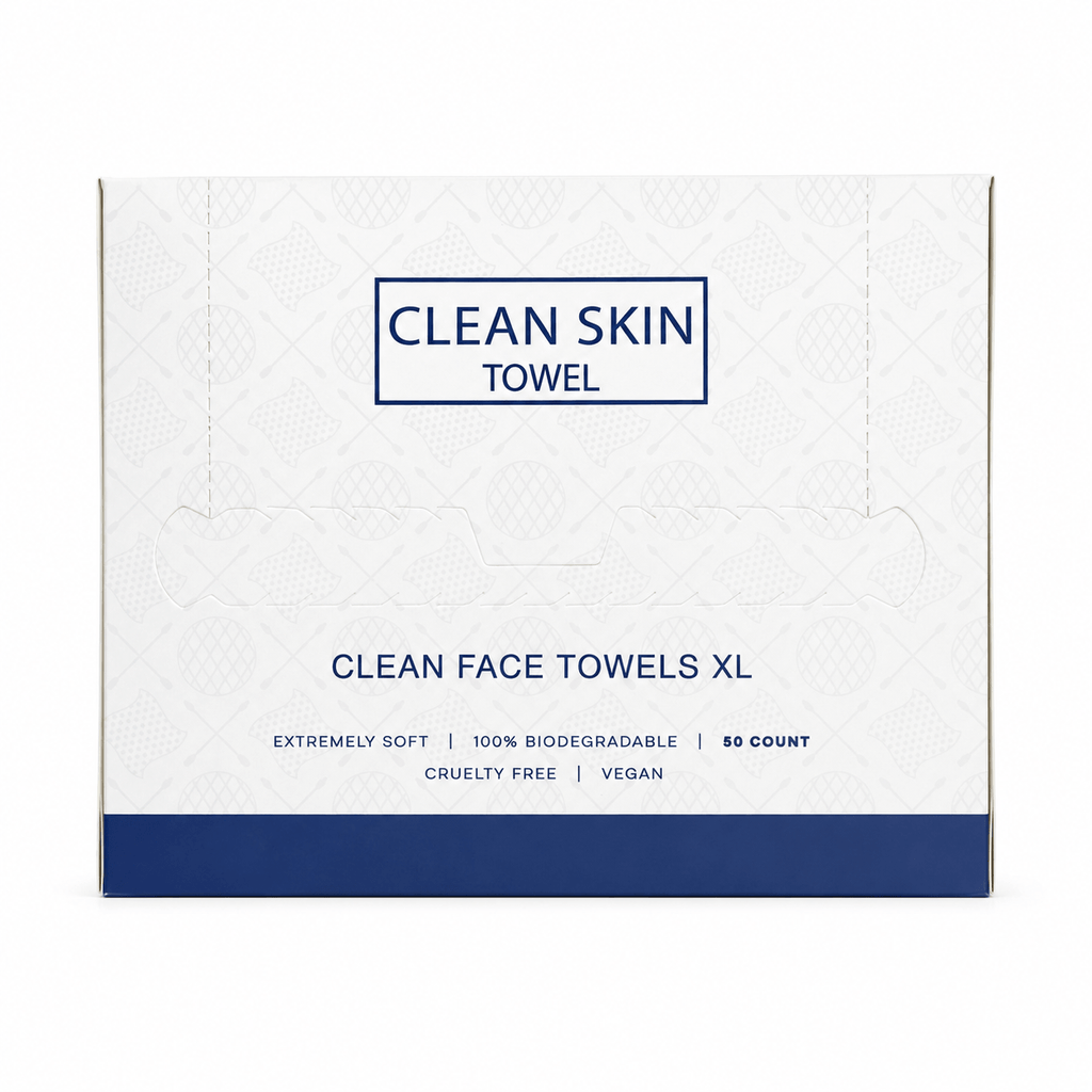 Clean Skin Disposable Cotton Face Towels – view 2