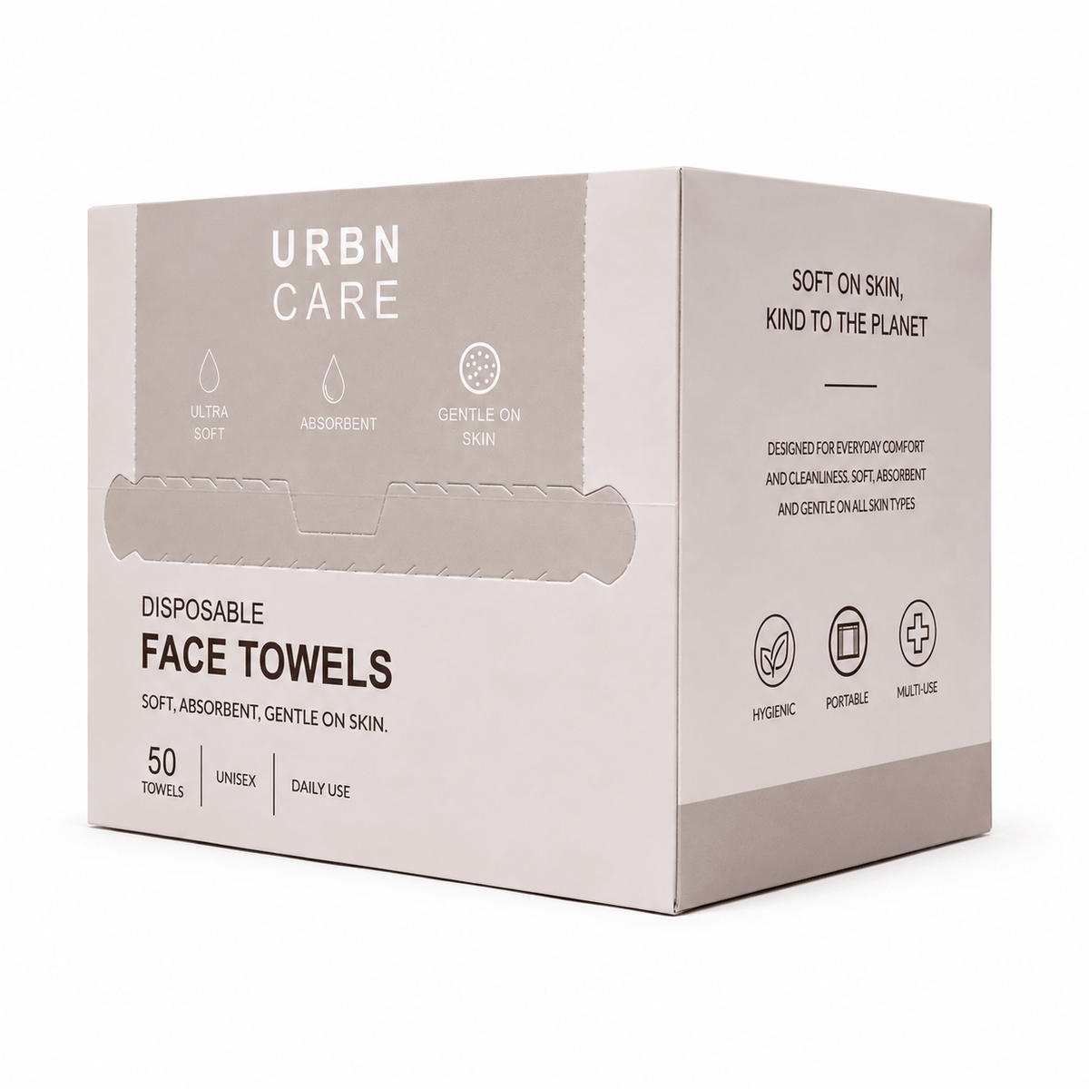 UrbnCare® Disposable Cotton Face Towels