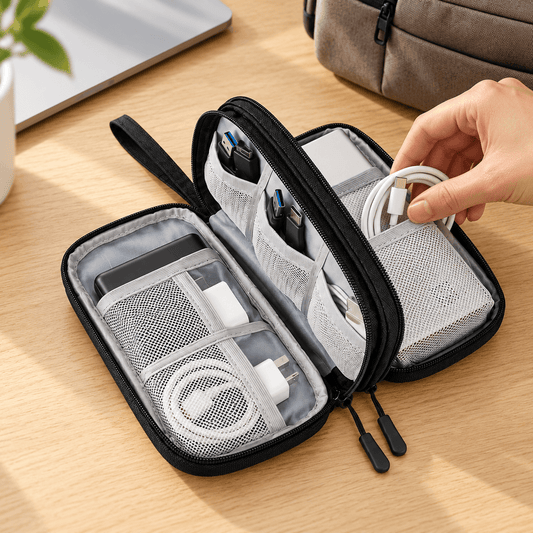 Double-Layer Electronics Organizer Bag