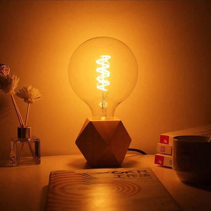 Oversized LED Filament Dimmable Amber Light Bulb #G150