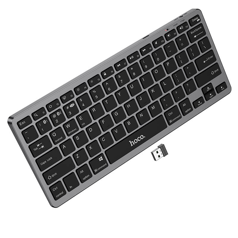 Hoco Rechargeable Dual Mode Wireless Keyboard #GM32