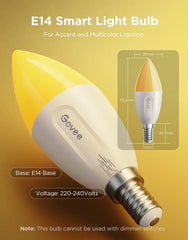 Govee Smart E14 Dimmable LED Light Bulbs (Pack of 2) #H600C