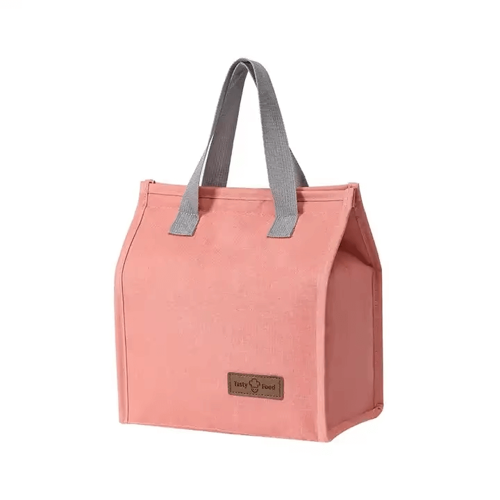 Reusable Insulated Lunch Tote Bag – Pink