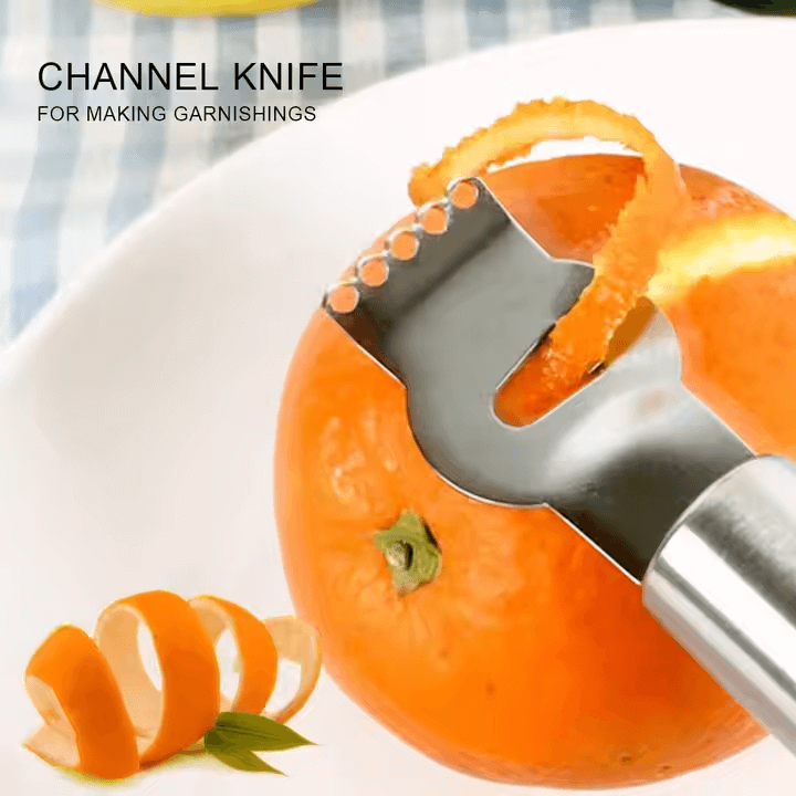 Stainless Steel Citrus Zester & Channel Knife – view 5