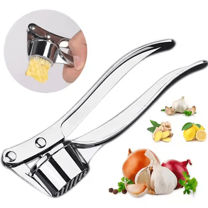 Stainless Steel Garlic Press – view 3