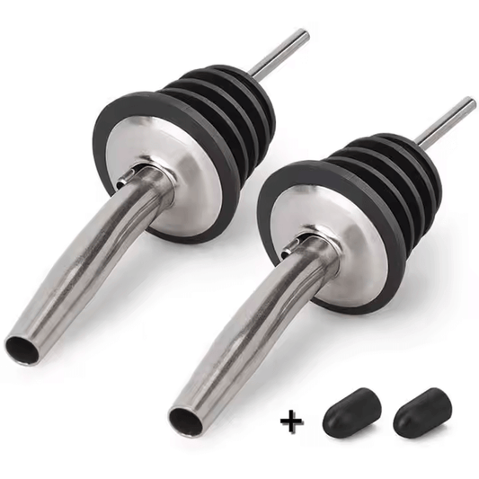Stainless Steel Liquor Pour Spouts (Pack of 2)