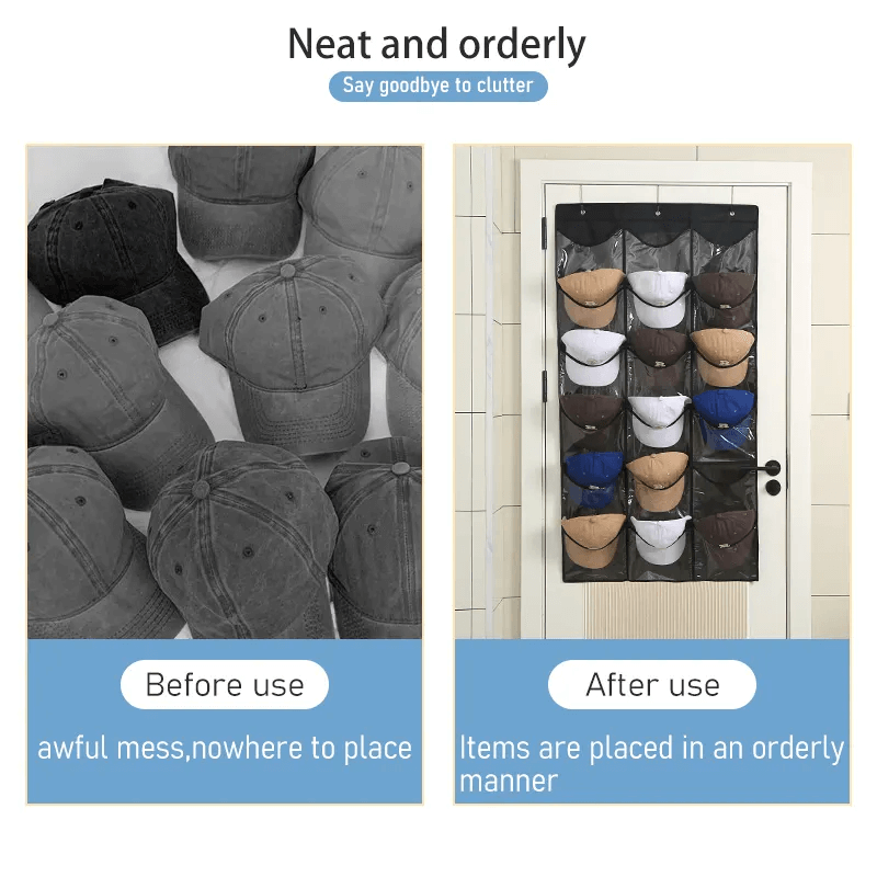 18 & 24 Pocket Cap Holder Organizer – view 5