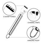Stainless Steel Citrus Zester & Channel Knife – view 3