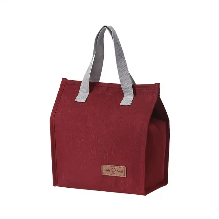 Reusable Insulated Lunch Tote Bag – Red