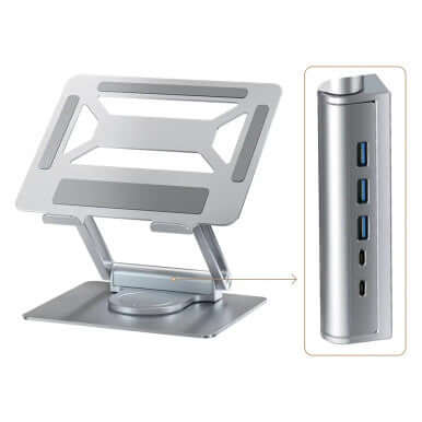 Adjustable Laptop Hub Docking Station Stand