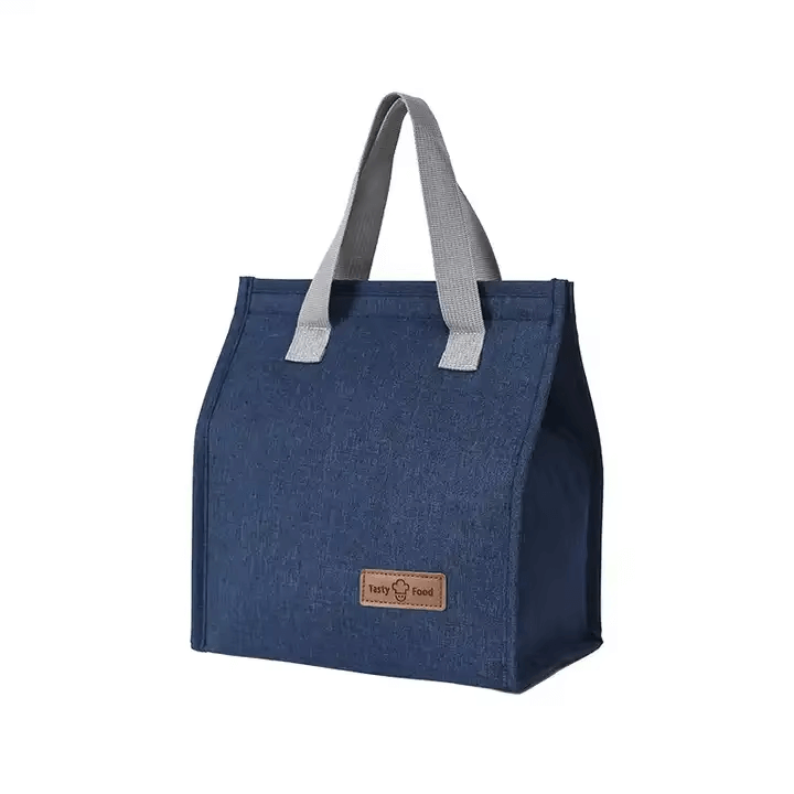 Reusable Insulated Lunch Tote Bag – Navy Blue