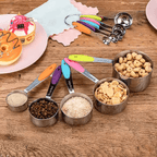 Stainless Steel Measuring Cups & Spoons Set
